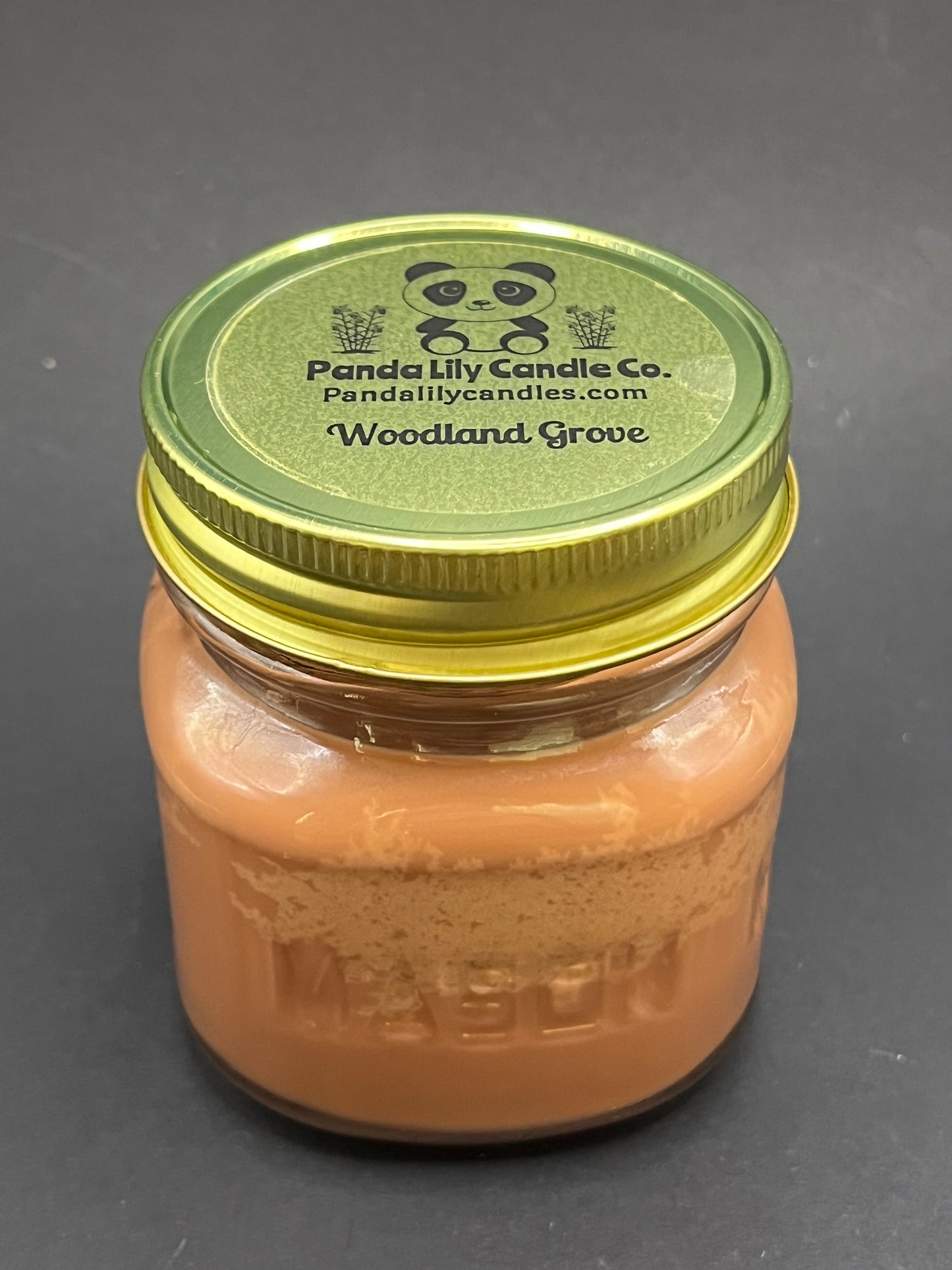 Woodland Grove (Soy Wax) 8oz Mason Jar Candle - Panda Lily Candle Company