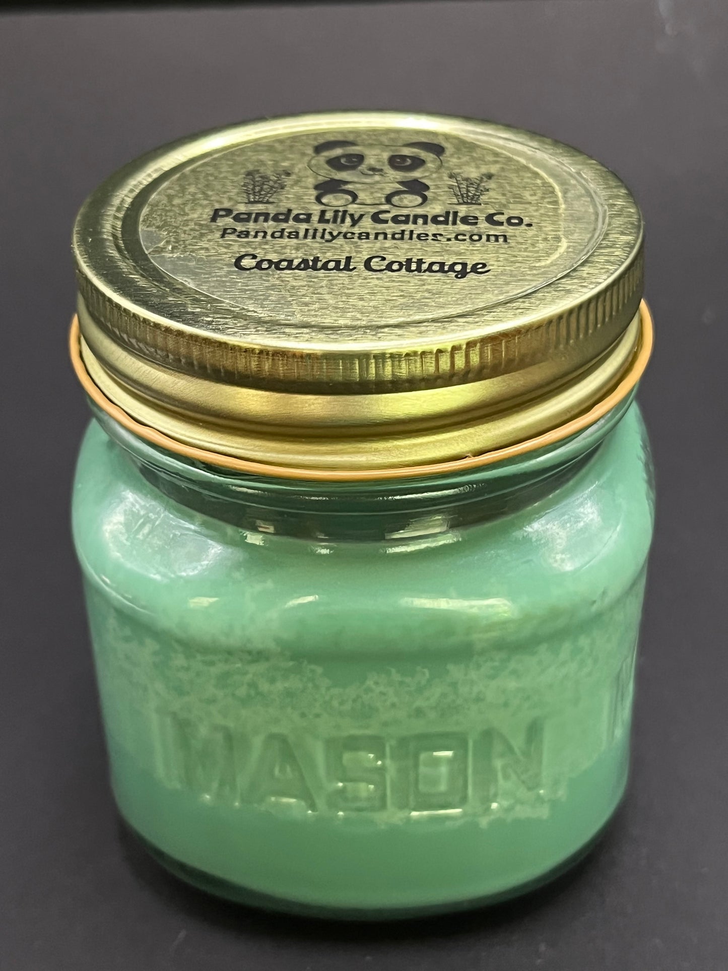 Coastal Cottage (Soy Wax) 8oz Mason Jar Candle - Panda Lily Candle Company