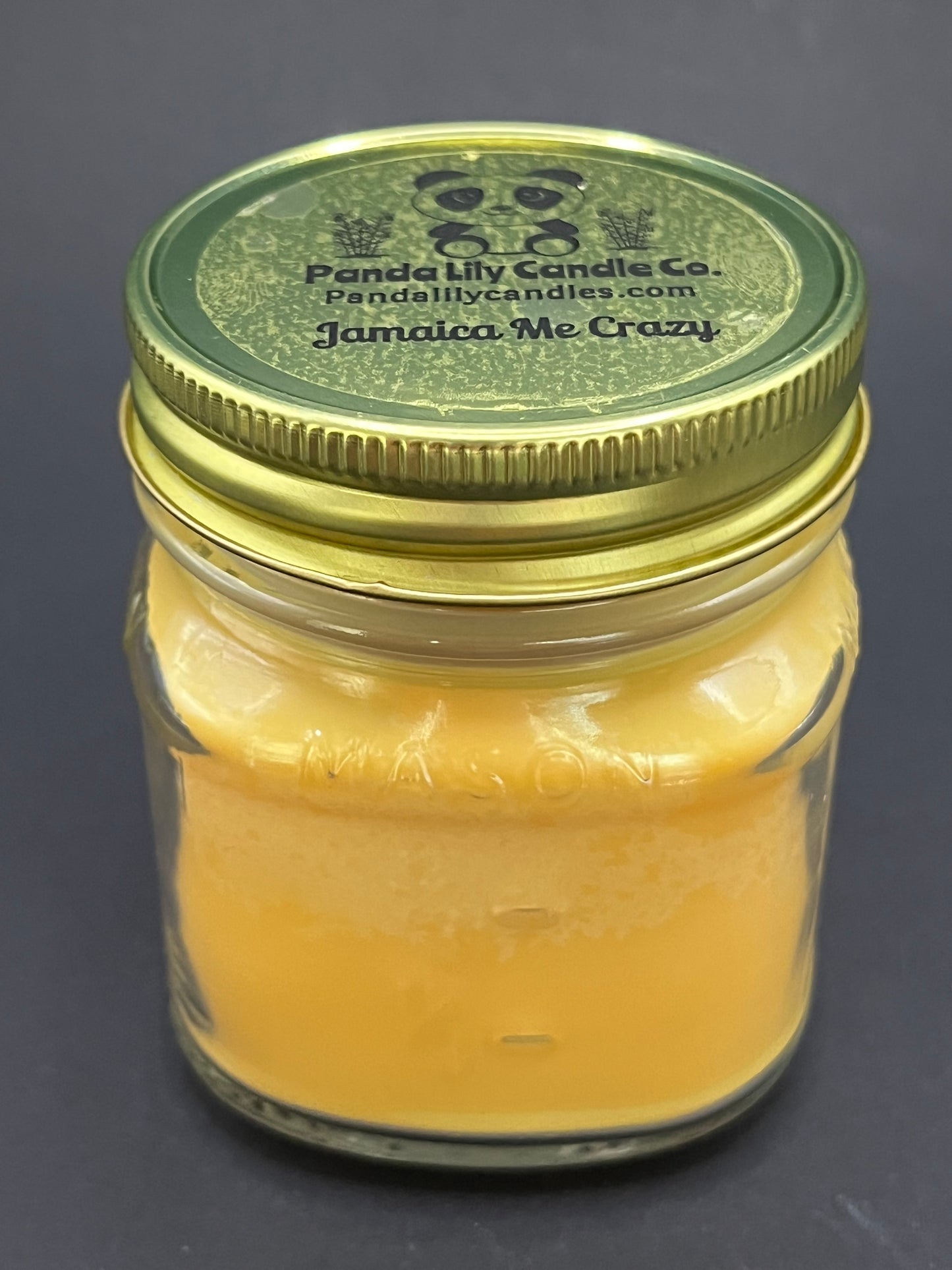 Jamaica Me Crazy (Soy Wax) 8oz Mason Jar Candle - Panda Lily Candle Company