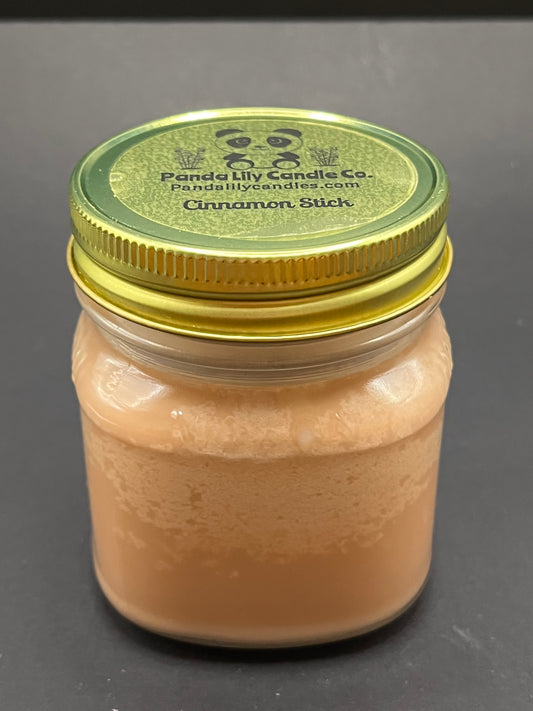 Cinnamon Stick (Soy Wax) 8oz Mason Jar Candle - Panda Lily Candle Company