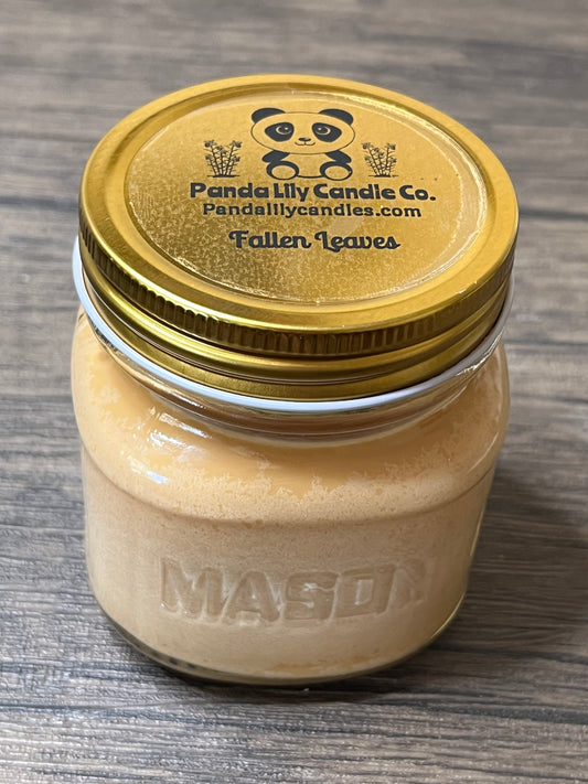 Fallen Leaves (Soy Wax) 8oz Candle - Panda Lily Candle Company