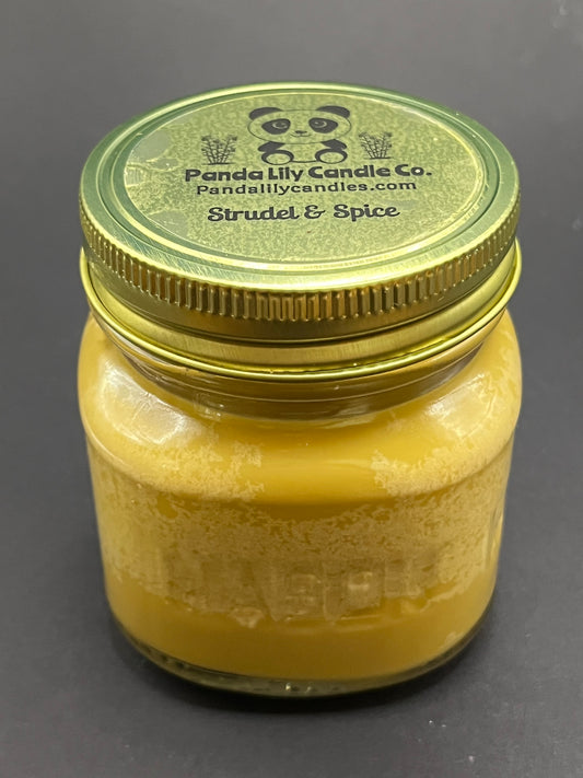 Strudel and Spice (Soy Wax) 8oz Mason Jar Candle - Panda Lily Candle Company