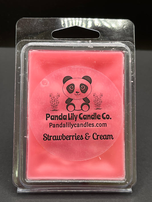 Strawberries & Cream Wax Melt - Panda Lily Candle Company