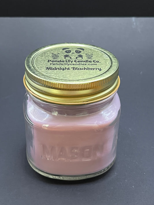 Midnight Blackberry (Soy Wax) 8oz Candle - Panda Lily Candle Company