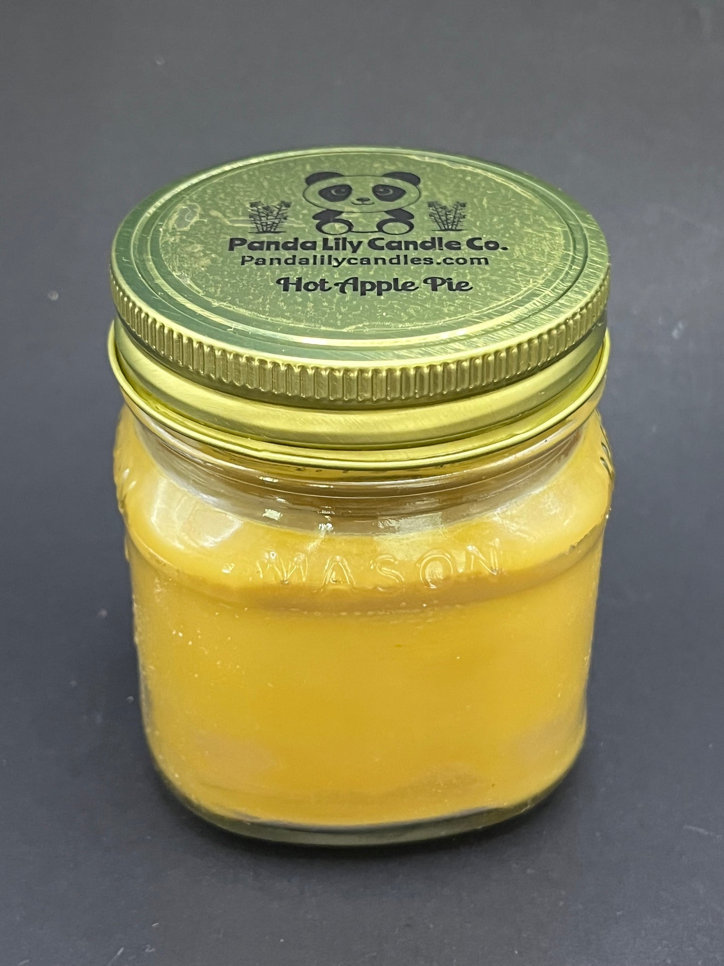 Hot Apple Pie(Soy Wax) 8oz Mason Jar Candle - Panda Lily Candle Company