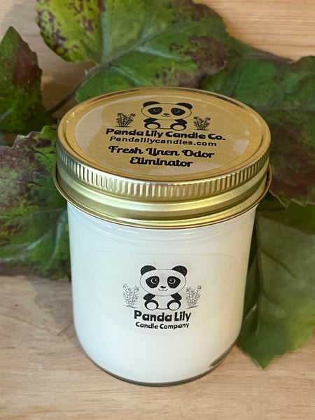 Fresh Linen Odor Eliminator (Soy Wax) Candle -8oz