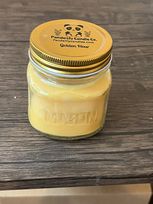 Golden Hour (Soy Wax) Candle -8oz - Panda Lily Candle Company