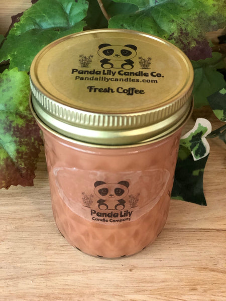 Fresh Coffee (Soy Wax) Candle - 8oz - Panda Lily Candle Company